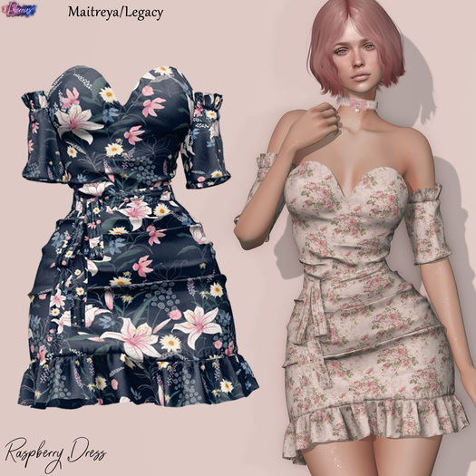 [Eternus] Raspberry Dress (Flowers Dark)