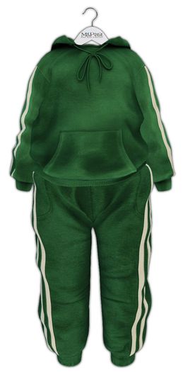 [M] Bebe Y & YC Raphael Sweatsuit (Fitted) - Green Tea