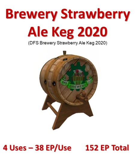 DFS Brewery Strawberry Ale Keg 2020 (Texture)