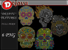 ^Dejavu^ Full Perm Rhinestone Skull  Png 02