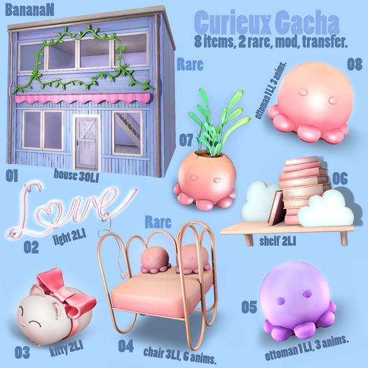 01 Curieux Gacha - House RARE