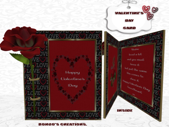 BMC341 - HAPPY VALENTINE'S DAY CARD.