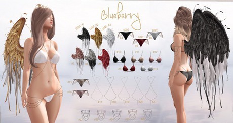Second Life Marketplace - Blueberry - Oakley ! FULL SET Nude