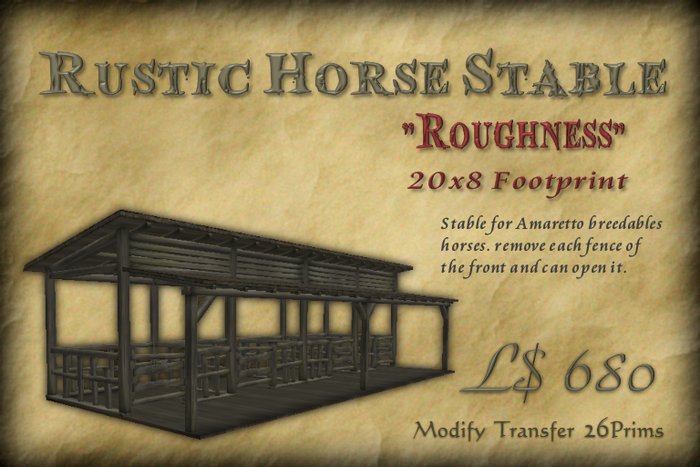 ::OLD BARN::Rustic Stable "Roughness"