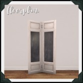 floorplan. chalkboard door divider / cream [box]