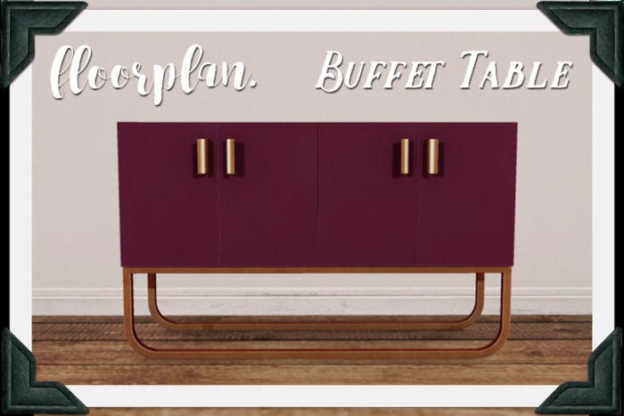 floorplan. buffet table / berry [box]