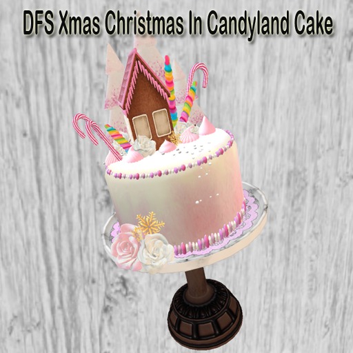 Second Life Marketplace DFS Xmas Christmas In Candyland Cake