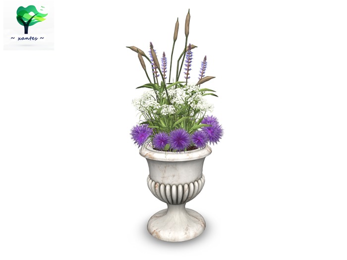 Mesh Flowers Urn - Isabella