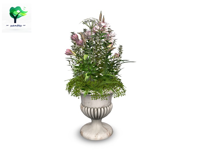 Mesh Flowers Urn - Julienne