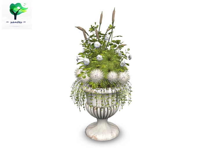 Mesh Flowers Urn - Rosamunde
