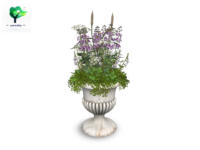 Mesh Flowers Urn - Sandrine