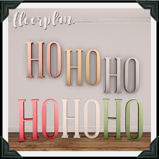 floorplan. ho ho ho letters set [box]