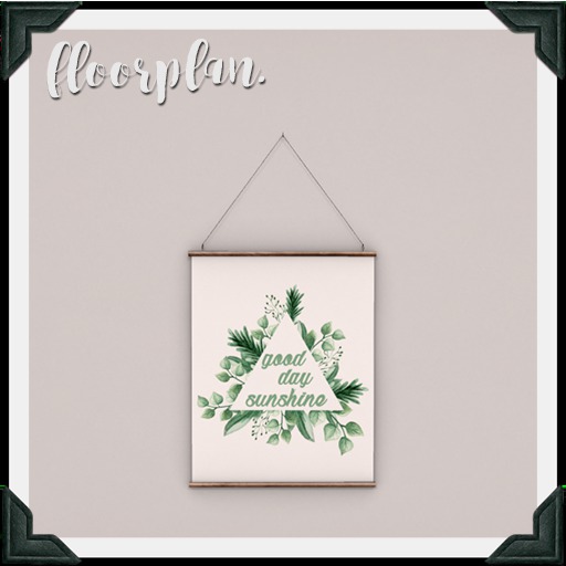 floorplan. good day sunshine print [box]