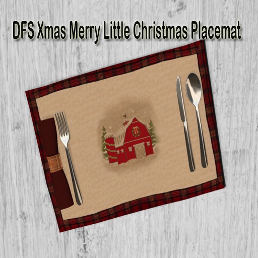 DFS Xmas Merry Little Christmas Placemat