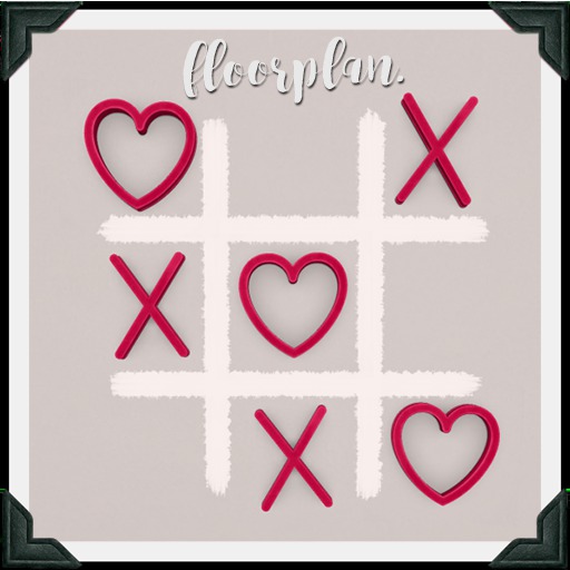 floorplan. tic tac toe decor [box]