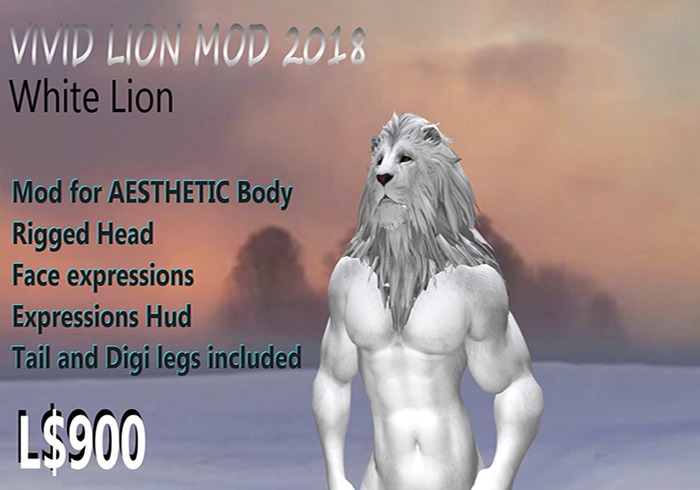 VIVID AESTHETIC White Lion Avatar MOD