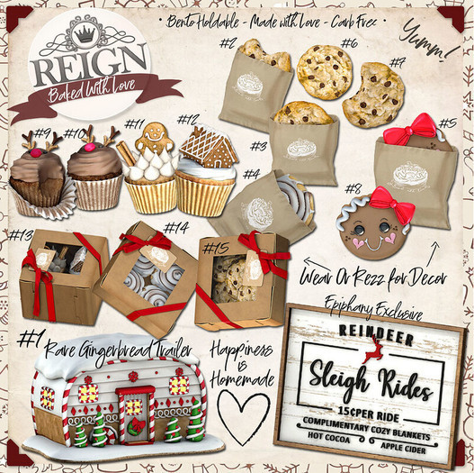 REIGN.- BAKED GOODS - BOX OF COOKIES #15