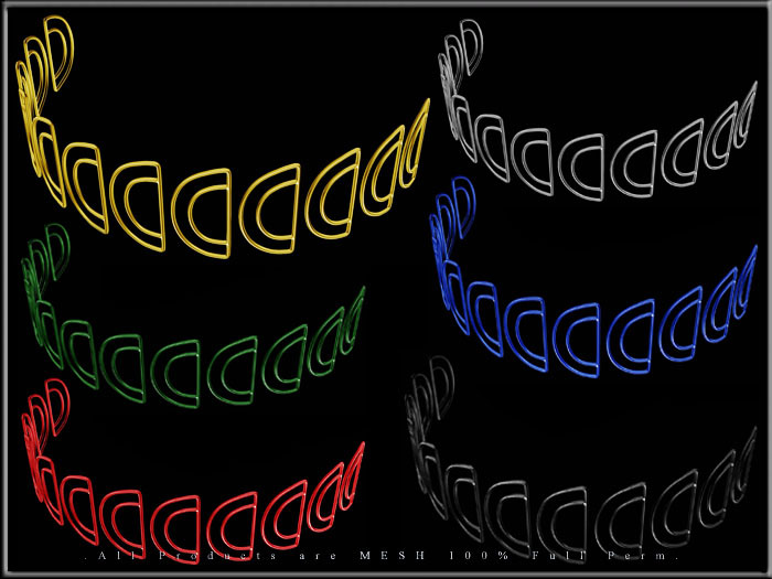 T-3D Creations - Half Circle Metal Chain Rings - Dozen - Curved