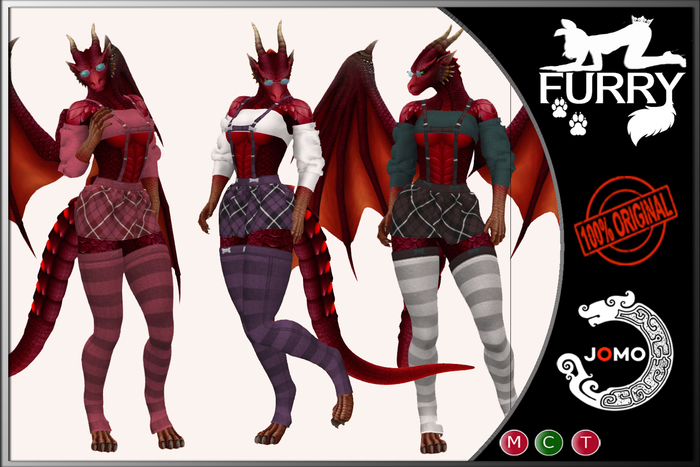  C&N Outfit Female Jomo schoolgirl Dragon v1**PROMO MARKET**