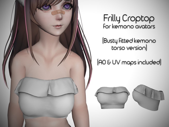 Fitted Kemono Torso Frilly Croptop