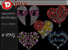 ^Dejavu^ Full Perm Rhinestone LOVE  Png 07