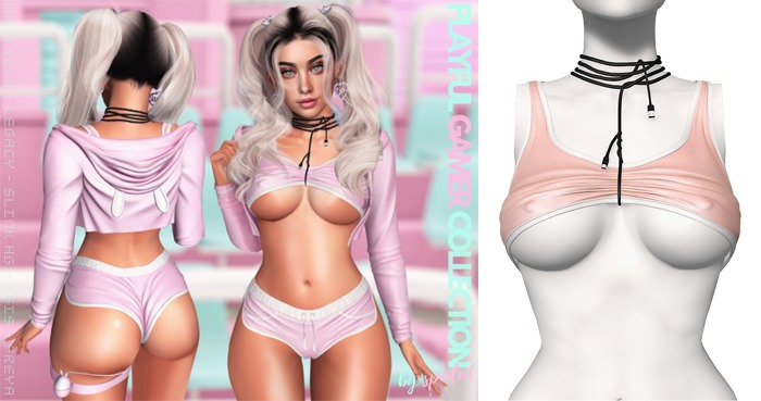 Spoiled - Playful Gamer Top Salmon *Updated* for LaraX,Reborn,Waifus,Mounds & More