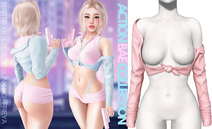 Rebelpill - Action Bae Jacket Peach