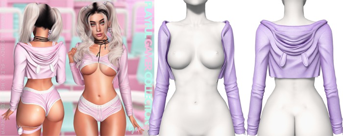 Spoiled - Gamer Bunny Hoodie Purple