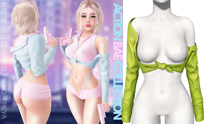 Rebelpill - Action Bae Jacket Lime