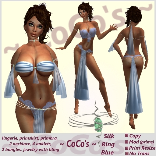 ~ CoCo 's ~ Silk Ring Blue
