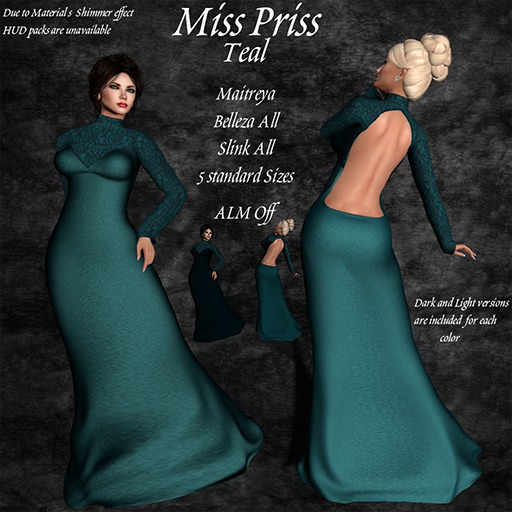 Miss Priss Teal
