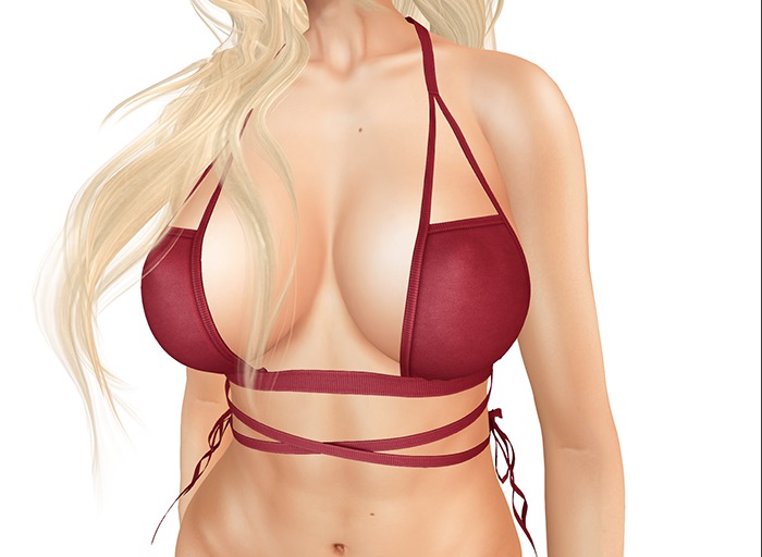 {le fil casse} Mari Tied Bralette Maitreya Red