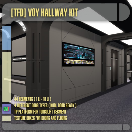 [TFD] VOY Hallway Kit (boxed)
