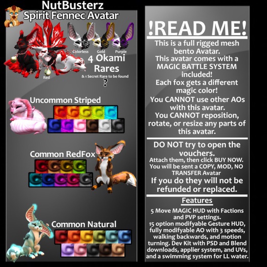 {NB} Spirit Fennec Avi RARE Red Voucher (Wear)