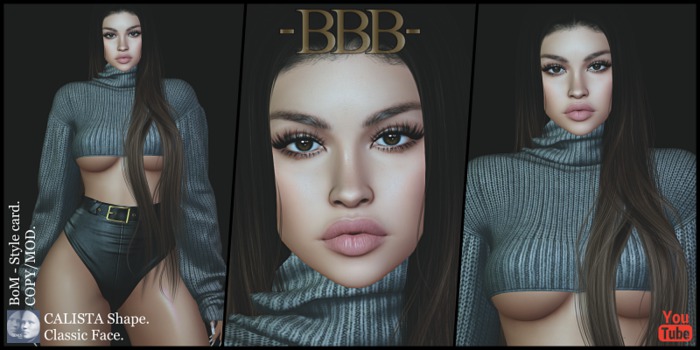 ~BBB~ CALISTA Shape - BoM - GENUS - Classic Face