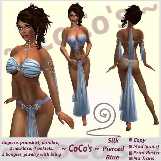 ~ CoCo 's ~ Silk Pierced Blue
