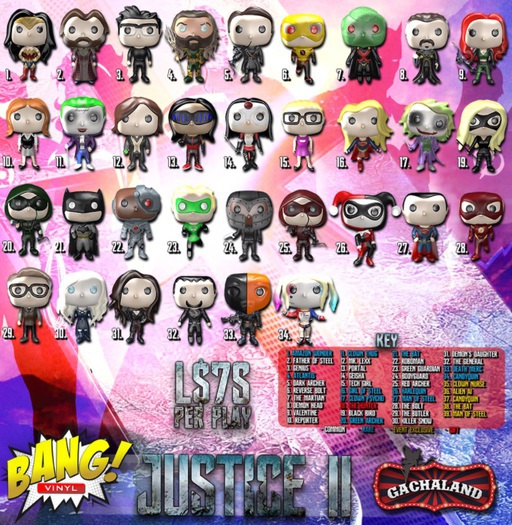 Bang! Figures - Justice II #33 - Death Merc * UNCOMMON