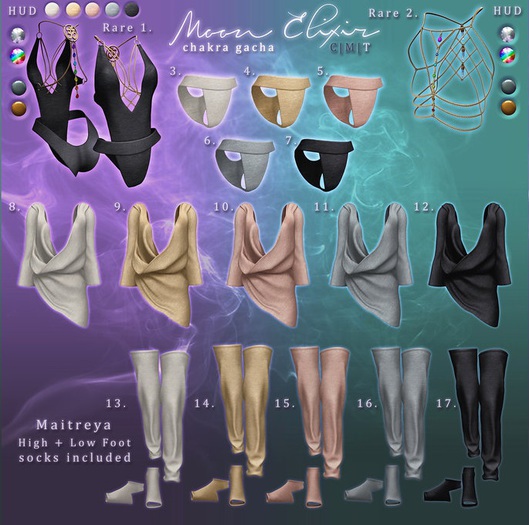 Moon Elixir - Chakra - 1 - Maitreya - Bodysuit - RARE