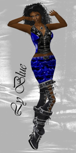 Ly Blue full female designer outfit with AO & shoe sound resell box