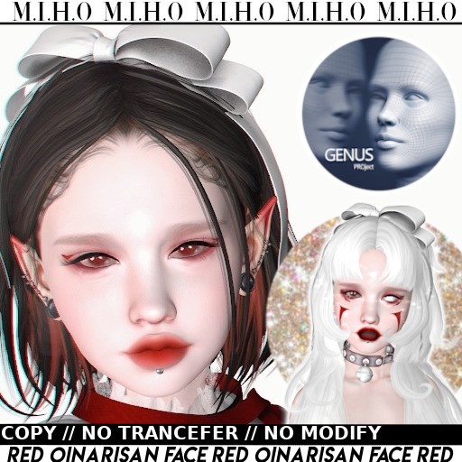 $MIHO$ OINARISAN FACE  for GENUS FATPACK