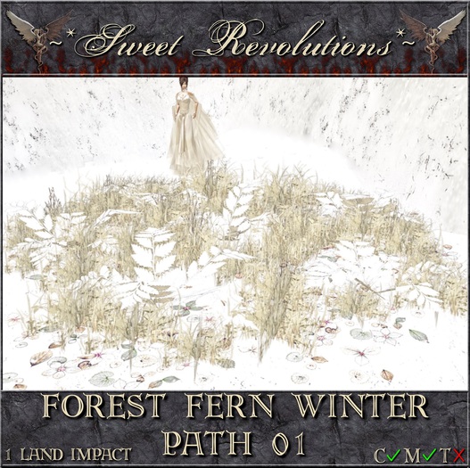 ~*SR*~ Forest Fern Winter Path 01 cm Box