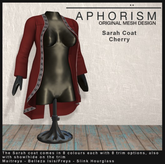 !APHORISM! - Sarah Coat Cherry