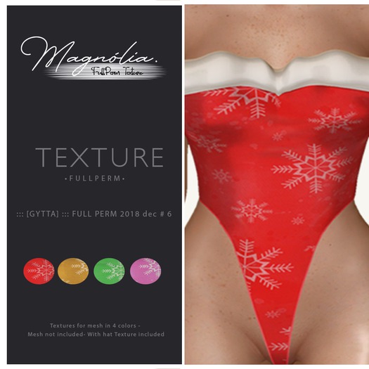 *Magnolia *Texture FULL PERM -  [GYTTA] 2018 - Bodysuit