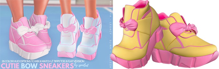Spoiled - Cutie Bow Sneakers Flat & High Yellow