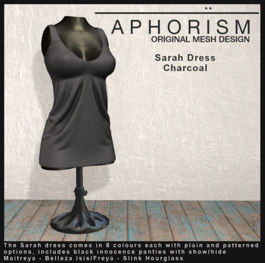 !APHORISM! - Sarah Dress Charcoal