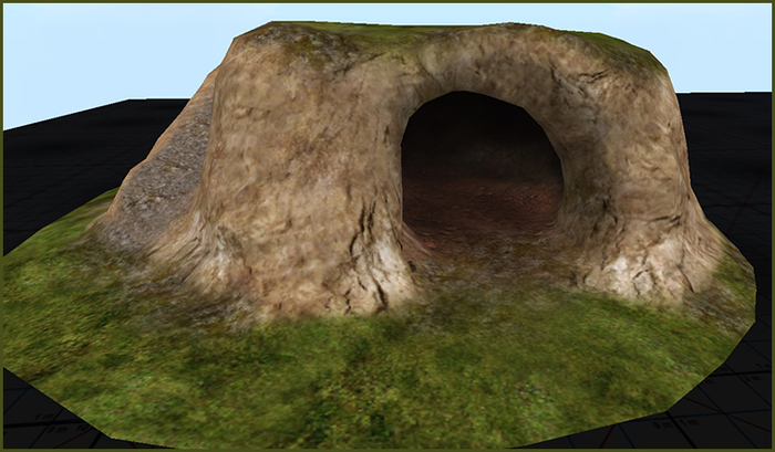 FROG- Hill with cave 001