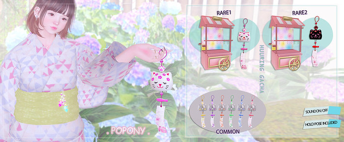 . POPONY . HUURING & CART RARE - (black)
