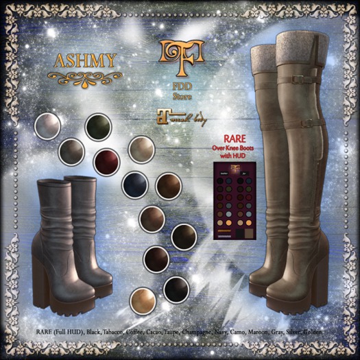 FDD *Ashmy* Boots - Over Knee (Maitreya) RARE