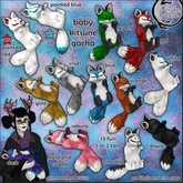 Schadenfreude Black Two Tailed Baby Kitsune