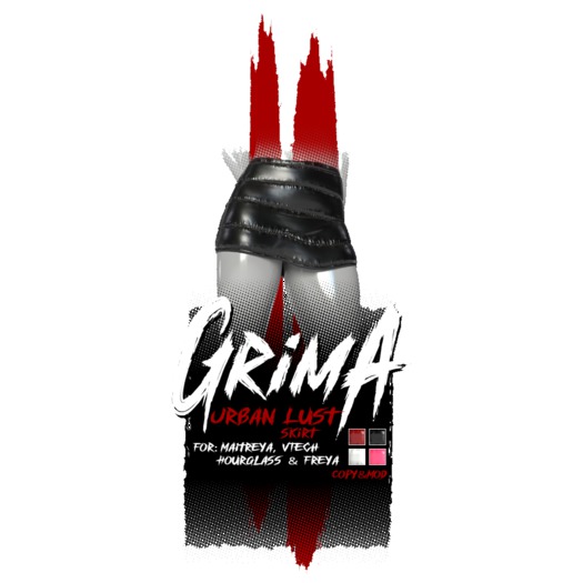GRIMA: Urban Lust Skirt [Maitreya/Freya/Hourglass/V] UPDATE